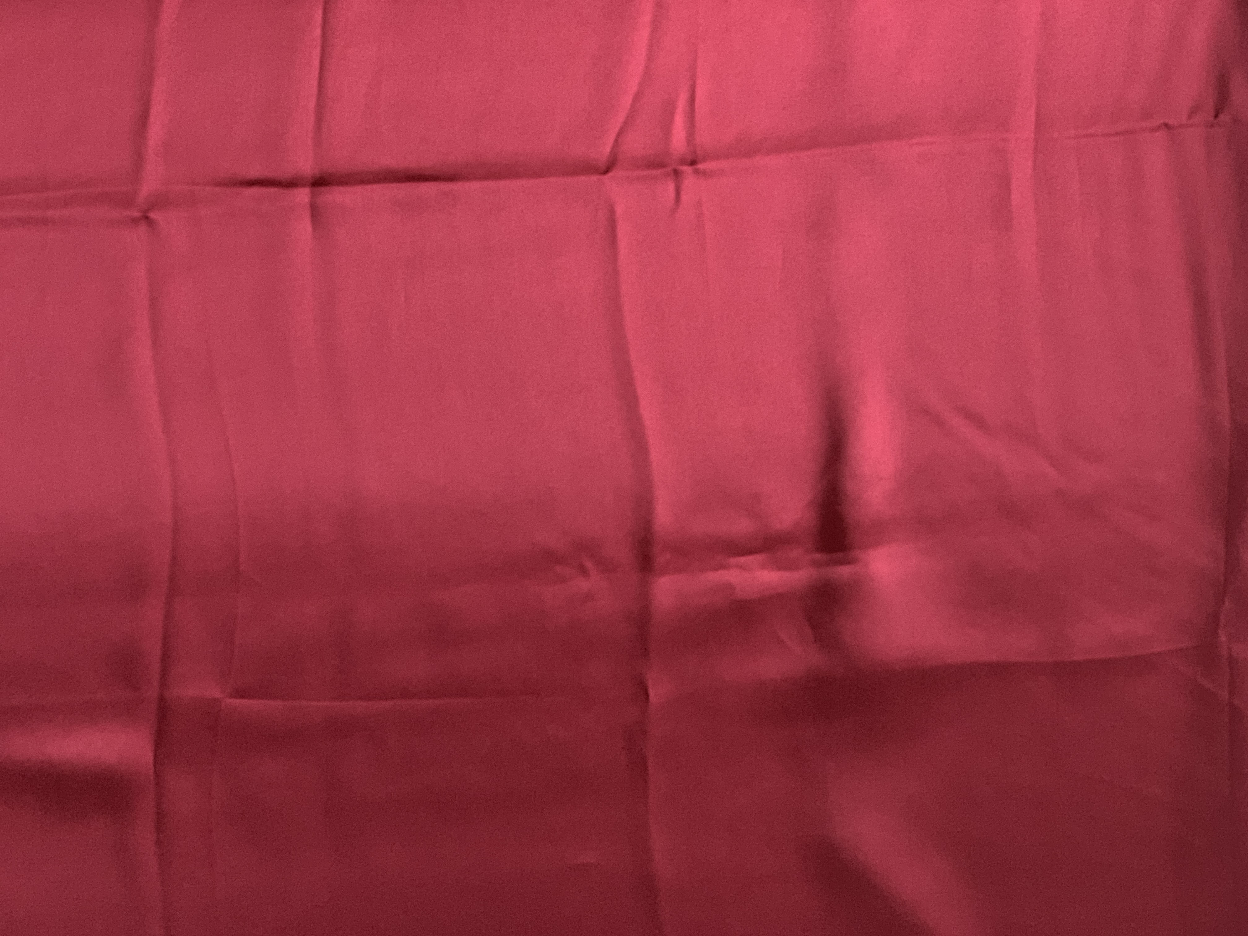 Plain Satin Scarf - Burgundy